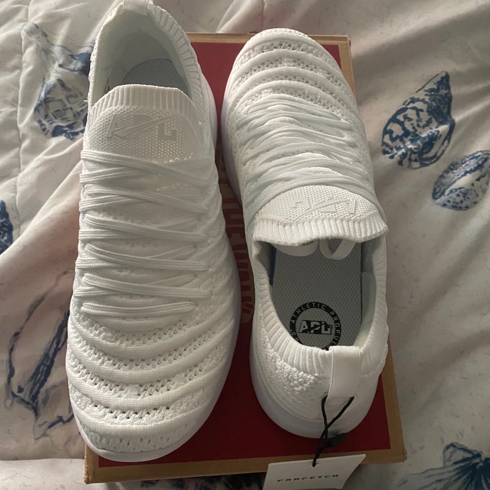 apl white sneakers